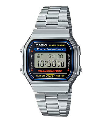 RELOJ CASIO A168WA-1YES VINTAGE ILUMINATOR UNISEX
